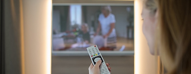 TV-Empfang bei META in Frankfurt