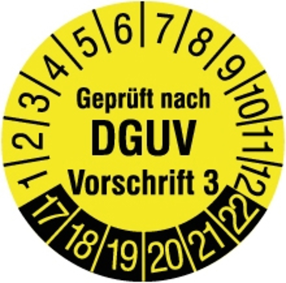 DGUV Vorschrift 3 bei META in Maintal